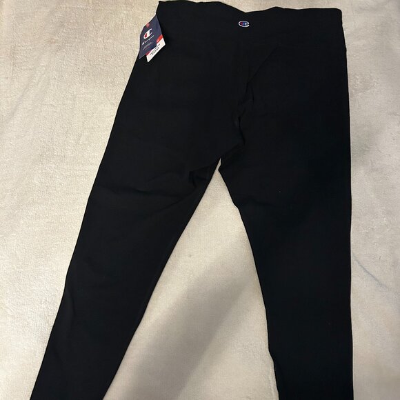 Champion Authentic Black/White Script Logo 7/8 Leggings Size 2X - Picture 6 of 7